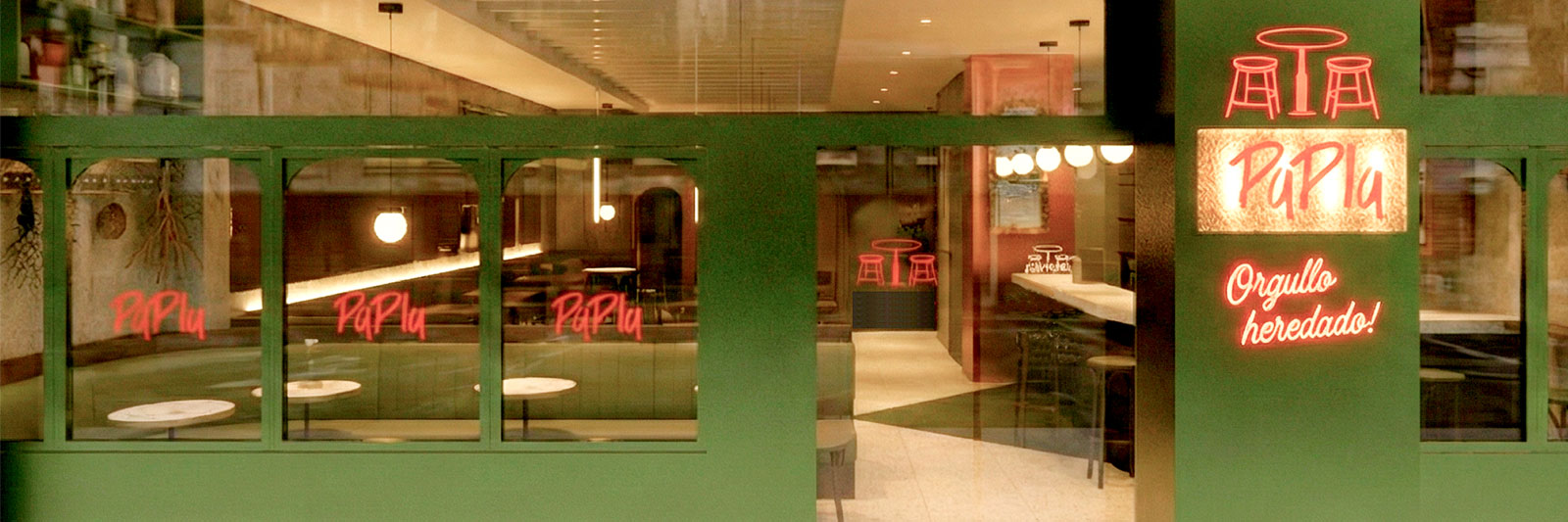Papla fachada restaurante A Coruña