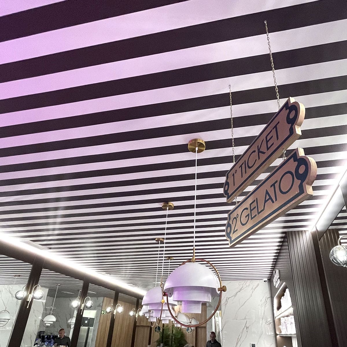 reforma integral heladeria madrid estudio arquitectura, acabado techos