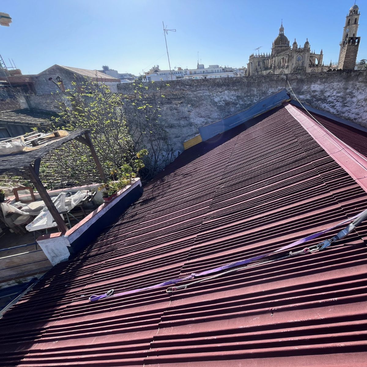 rehabilitación tejado antigua bodega